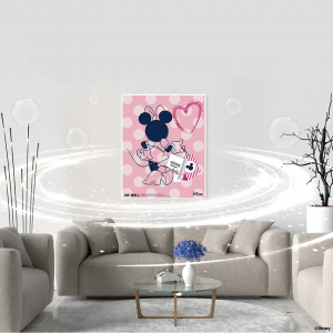공기정화 포스터 에어월(Disney) 미니마우스 pink